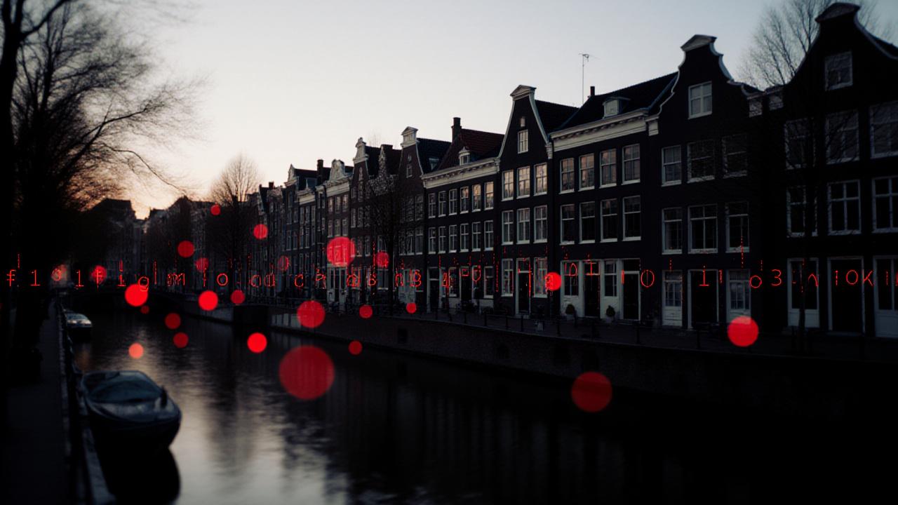 Amsterdam cityscape with tech company offices